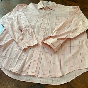 Christian Dior men’s button down shirt light pink color Sz XL